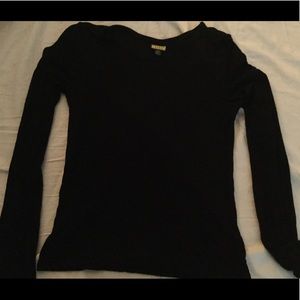 Prince and Fox Black Knit Long- Sleeve